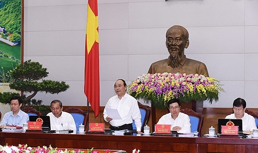 Thủ tướng Nguyễn Xu&acirc;n Ph&uacute;c tại phi&ecirc;n họp Quốc hội.&nbsp;