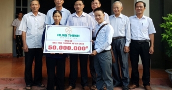 Công ty Hưng Thịnh Land hỗ trợ trung tâm cưu mang người già, tàn tật ở Nam Định