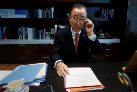 Tổng thư k&yacute; Li&ecirc;n Hợp Quốc Ban Ki-moon. (Ảnh: Reuters).