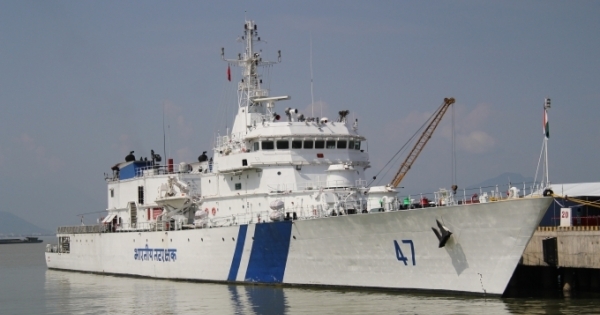 Tàu SAMRAT của lực lượng bảo vệ bờ biển Ấn Độ thăm TP Đà Nẵng