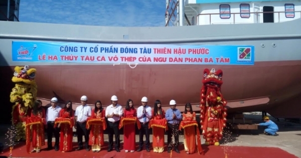 Quảng Nam: Hạ thủy tàu cá vỏ thép 18 tỷ đồng