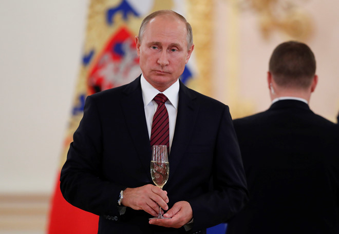 Tổng thống Nga Vladimir Putin. (Ảnh:&nbsp;Reuters)
