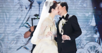 Khoảnh khắc ngọt ngào của Đặng Thu Thảo và chồng trong hôn lễ