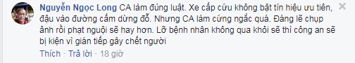 FB Nguyễn Ngọc Long&nbsp;b&igrave;nh luận.