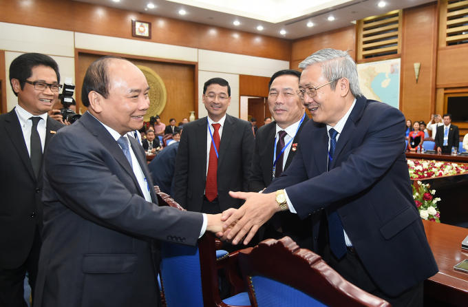 Thủ tướng Nguyễn Xu&acirc;n Ph&uacute;c đ&atilde; c&oacute; cuộc gặp mặt l&atilde;nh đạo c&aacute;c hiệp hội doanh nghiệp tr&ecirc;n to&agrave;n quốc&nbsp;