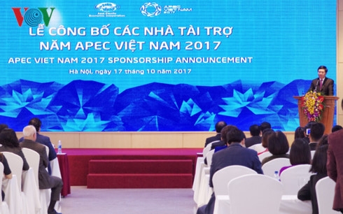 Việt Nam công bố 31 nhà tài trợ cho năm APEC 2017