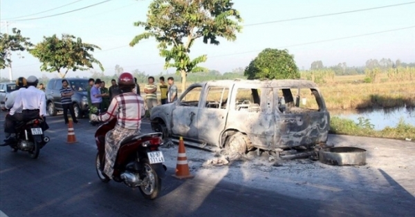 Bắt 6 đối tượng trong vụ giết người, đốt xe ô tô ở Hậu Giang