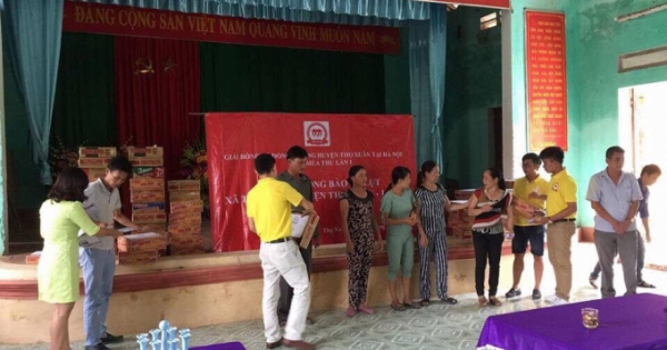 Giải bóng đá đồng hương Thọ Xuân tại Hà Nội ủng hộ người dân vùng lũ