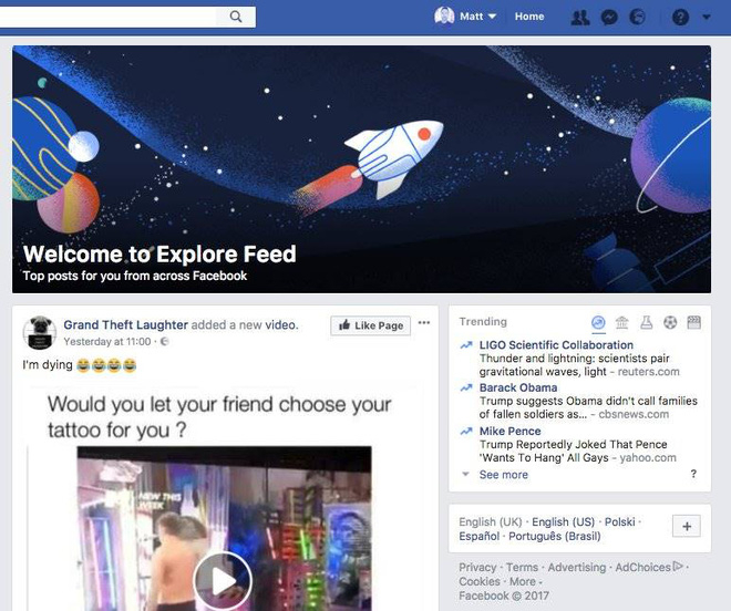 Th&ecirc;m News Feed thứ hai, Facebook ng&agrave;y c&agrave;ng