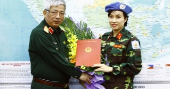 Nữ sĩ quan Việt Nam đầu tiên tham gia gìn giữ hòa bình LHQ