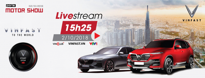 Đ&uacute;ng 15h25 chiều nay, Livestream buổi ra mắt 2 mẫu xe mới sẽ bắt đầu.