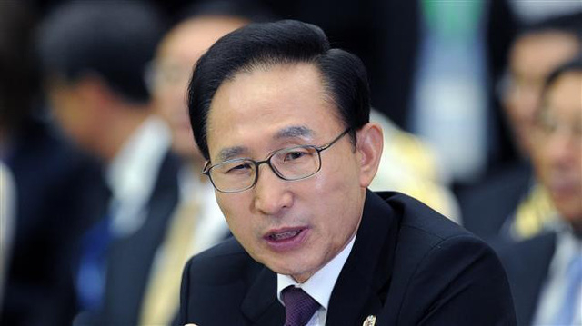 Cựu Tổng thống H&agrave;n Quốc Lee Myung-bak. (Ảnh: AFP)