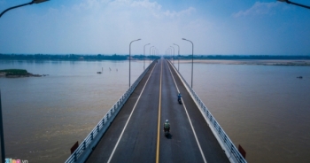 Cây cầu 1.500 tỷ đồng kết nối Hà Nội với Phú Thọ trước ngày thông xe
