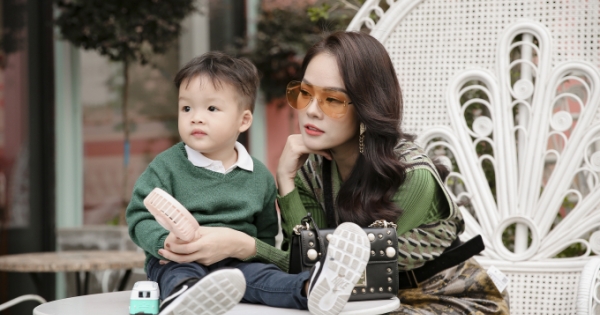 Dương Cẩm Lynh cùng con trai chụp bộ ảnh nhân dịp sinh nhật bé hai tròn hai tuổi
