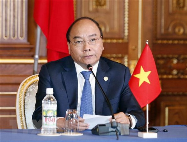 Thủ tướng Nguyễn Xu&acirc;n Ph&uacute;c tại Hội nghị cấp cao Mekong - Nhật Bản (ảnh: TTXVN)