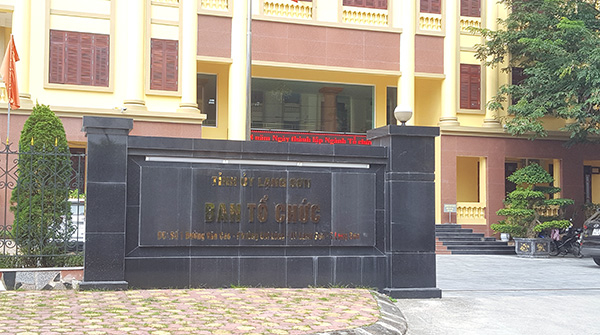 Ban Tổ chức Tỉnh ủy Lạng Sơn.