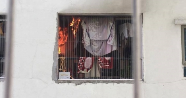 Hà Nội: Cháy dữ dội căn hộ ở Linh Đàm, người dân hoảng loạn tháo chạy