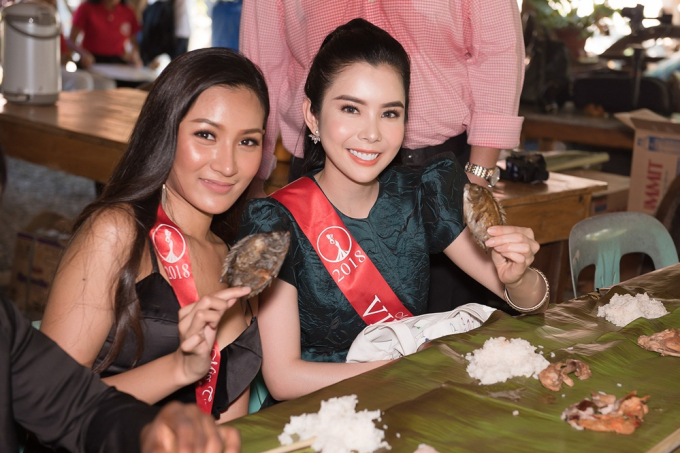 Huỳnh Vy rạng rỡ tham gia c&aacute;c hoạt động s&ocirc;i nổi tại Miss Tourism Queen Worldwide 2018