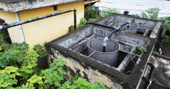 Trạm xử lý nước thải ở Hà Nội bị bỏ hoang 10 năm