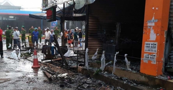 Đắk Lắk: Cháy cửa hàng hoa lúc rạng sáng, hai người thiệt mạng