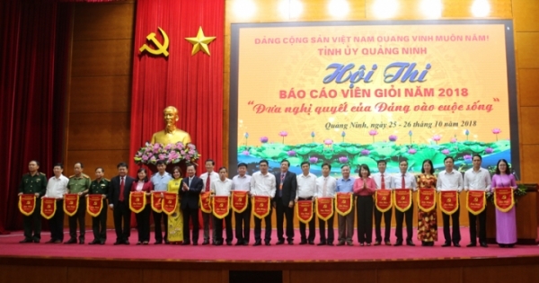 Quảng Ninh: Hội thi báo cáo viên giỏi năm 2018, đưa Nghị quyết của Đảng vào cuộc sống
