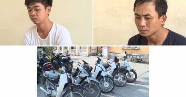 Hai "siêu trộm" gây ra 13 vụ trộm cắp xe máy ở Thái Bình sa lưới
