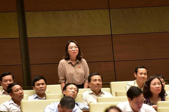 Đại biểu Phạm Thị Minh Hiền v&agrave; nhiều đại biểu vẫn mong Bộ trưởng Ph&ugrave;ng Xu&acirc;n Nhạ ki&ecirc;n quyết hơn nữa, đề cao hơn nữa tr&aacute;ch&nbsp; nhiệm của người đứng đầu.