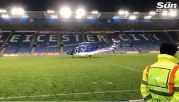 Xuất hiện đoạn clip ghi lại khoảnh khắc máy bay chở Chủ tịch CLB Leicester rơi ngoài sân vận động