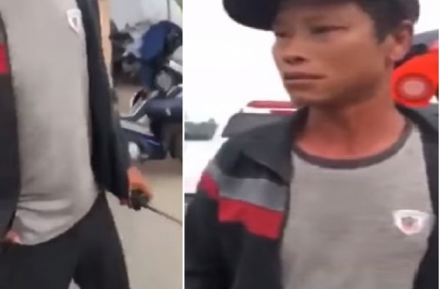 Hưng Yên: Đang xác minh đối tượng tay cầm bộ đàm tại chốt CSGT bắt người dân xóa clip