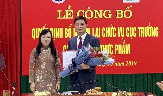 Ông Nguyễn Thanh Phong được bổ nhiệm lại chức vụ Cục trưởng Cục An toàn Thực phẩm