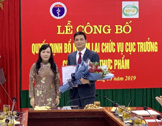 Ông Nguyễn Thanh Phong được bổ nhiệm lại chức vụ Cục trưởng Cục An toàn Thực phẩm