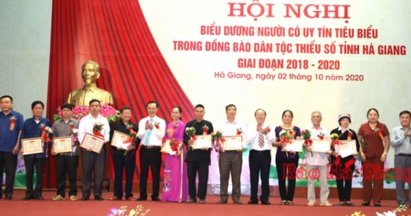 Hội nghị biểu dương NCUT tiêu biểu trong đồng bào DTTS tỉnh Hà Giang