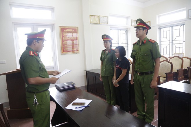 Bị can Nguyễn Thị Vân đã lừa đảo chiếm đoạt tài sản của 4 người dân với số tiền gần 3 tỉ đồng