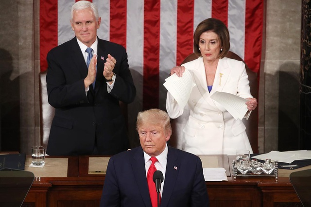 Chủ tịch Hạ viện Mỹ Nancy Pelosi là người thường xuyên chỉ trích Tổng thống Donald Trump. (Ảnh: Reuters)