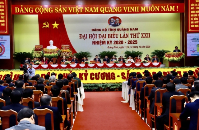 Khai mạc Đại hội Đảng bộ tỉnh Quảng Nam lần thứ XXII nhiệm kỳ 2020-2025