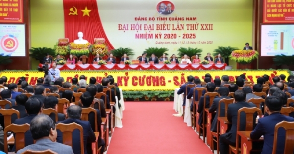 Đại hội đại biểu Đảng bộ tỉnh Quảng Nam lần thứ XXII: "Đoàn kết, năng động, sáng tạo"
