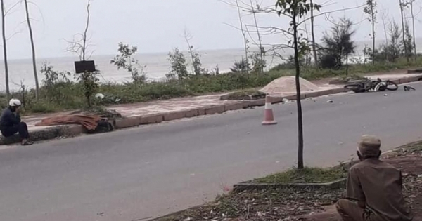 Phát hiện thi thể nam thanh niên bên đường ven biển ở huyện Quỳnh Lưu
