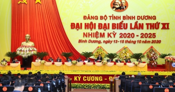 Khai mạc Đại hội đại biểu Đảng bộ tỉnh Bình Dương lần thứ XI nhiệm kỳ 2020 - 2025