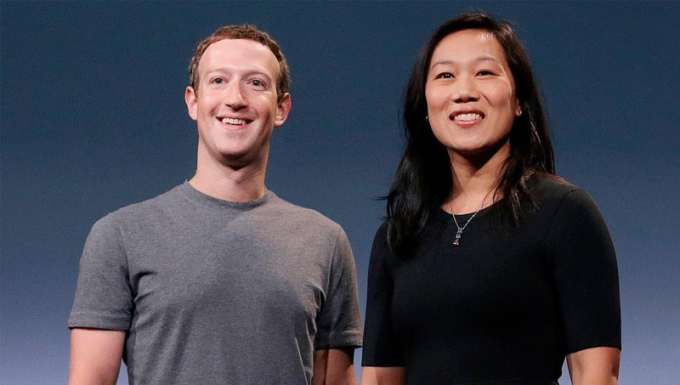 Mark Zuckerberg và Priscilla Chan.