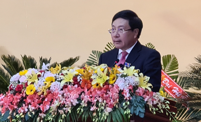 Phó Thủ tướng Phạm Bình Minh phát biểu chỉ đạo.