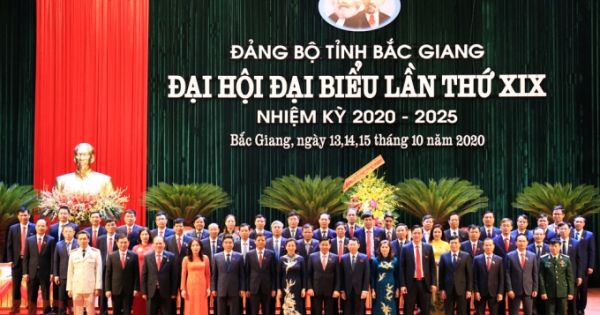 Bắc Giang: Công bố kết quả bầu Bí thư, Phó Bí thư Tỉnh ủy nhiệm kỳ 2020 - 2025