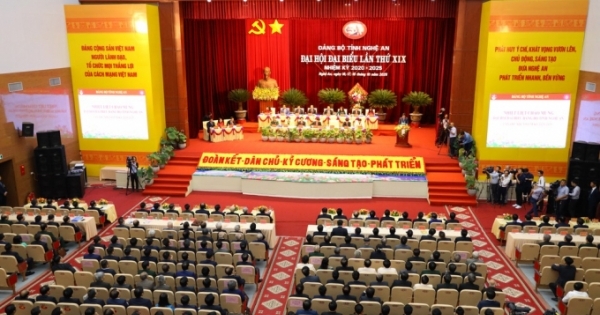 Sáng nay (17/10), khai mạc Đại hội đại biểu Đảng bộ tỉnh Nghệ An lần thứ XIX