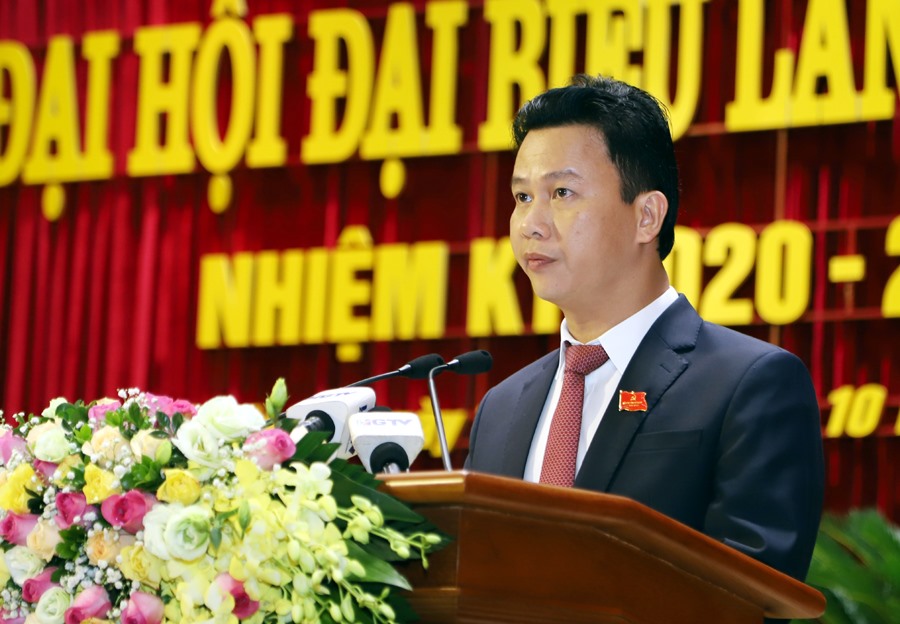 Ông Đặng Quốc Khánh tiếp tục được bầu giữ chức Bí thư Tỉnh uỷ Hà Giang. Ảnh: BHG/Báo Lao Động.