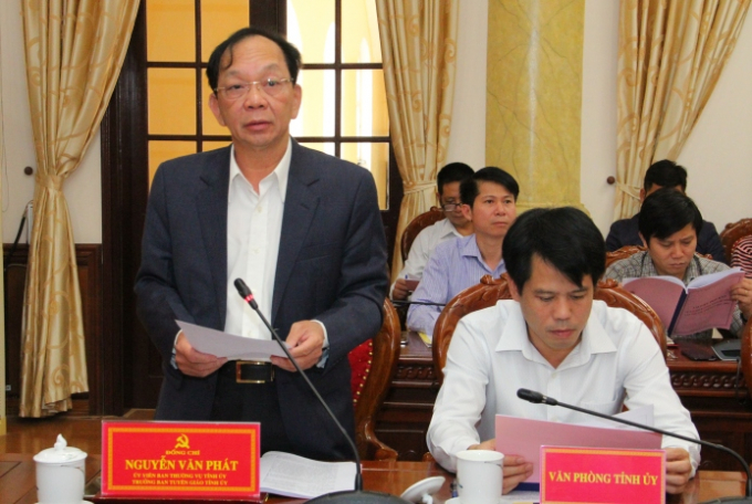 Theo Trưởng Ban tổ chức Tỉnh ủy Thanh Hóa Nguyễn Văn Phát, mọi công tác chuẩn bị cho ĐH Đảng bộ tỉnh được diễn ra tốt đẹp đều đã được lên kế hoạch kỹ lưỡng, chu đáo. (Ảnh: A.T)