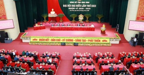 Khai mạc Đại hội đại biểu Đảng bộ tỉnh Ninh Bình lần thứ XXII
