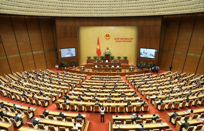 Toàn cảnh kỳ họp thứ 10 Quốc hội khóa XIV tại Hà Nội. (Nguồn: TTXVN)