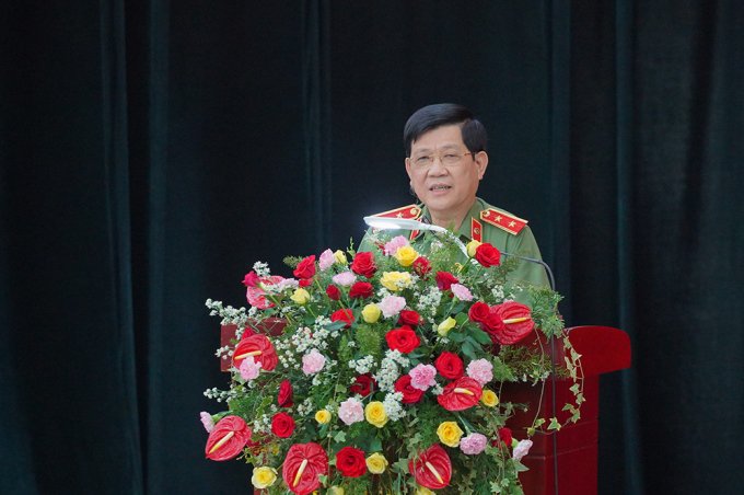 Trung tướng Nguyễn Văn Sơn – Thứ trưởng Bộ Công an phát biểu chỉ đạo tại sự kiện