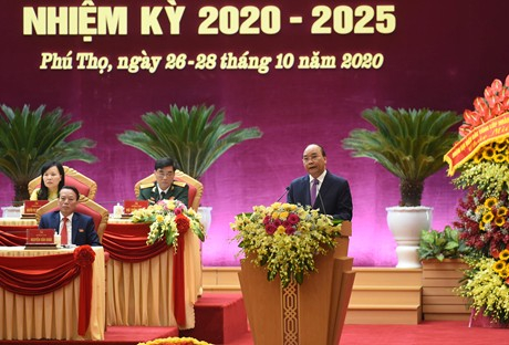 Thủ tướng Nguyễn Xuân Phúc dự Đại hội đại biểu Đảng bộ tỉnh Phú Thọ lần thứ XIX