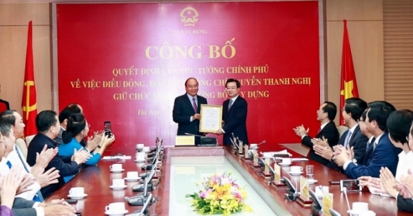 Thủ tướng trao quyết định bổ nhiệm ông Nguyễn Thanh Nghị giữ chức Thứ trưởng Bộ Xây dựng