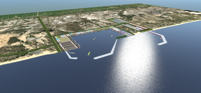 Phối cảnh dự án Trung tâm điện khí LNG Hải Lăng trị giá 2,3 tỷ USD.
